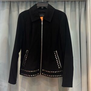 Neiman Marcus Black Leather Jacket
